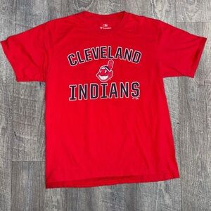 Fanatics Red MLB Logo T-Shirt
